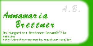 annamaria brettner business card